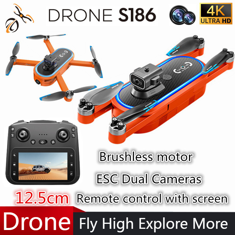 Drone Gimbal - Drone 2025 S186 Profesional 4K HD
