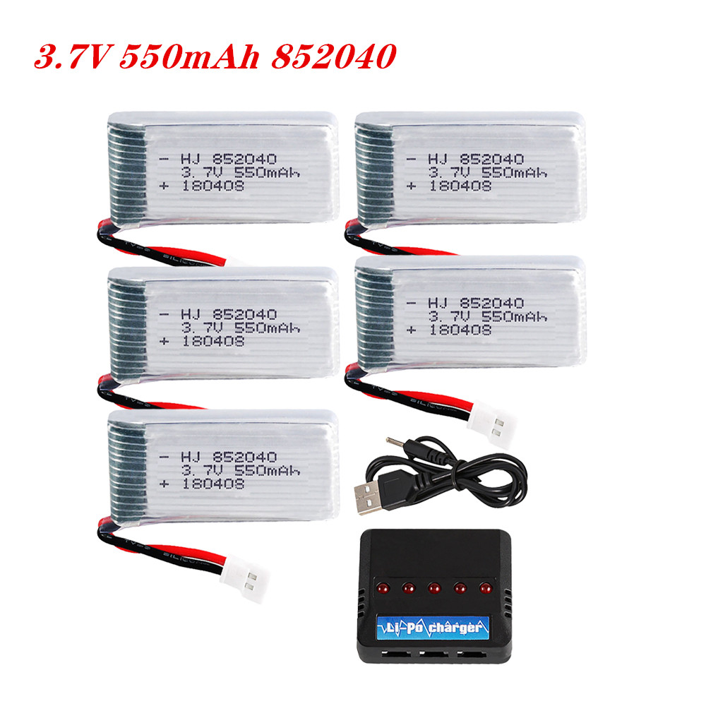 Drone Charger - 3.7V 550mAh 25C Lipo baterai 852040