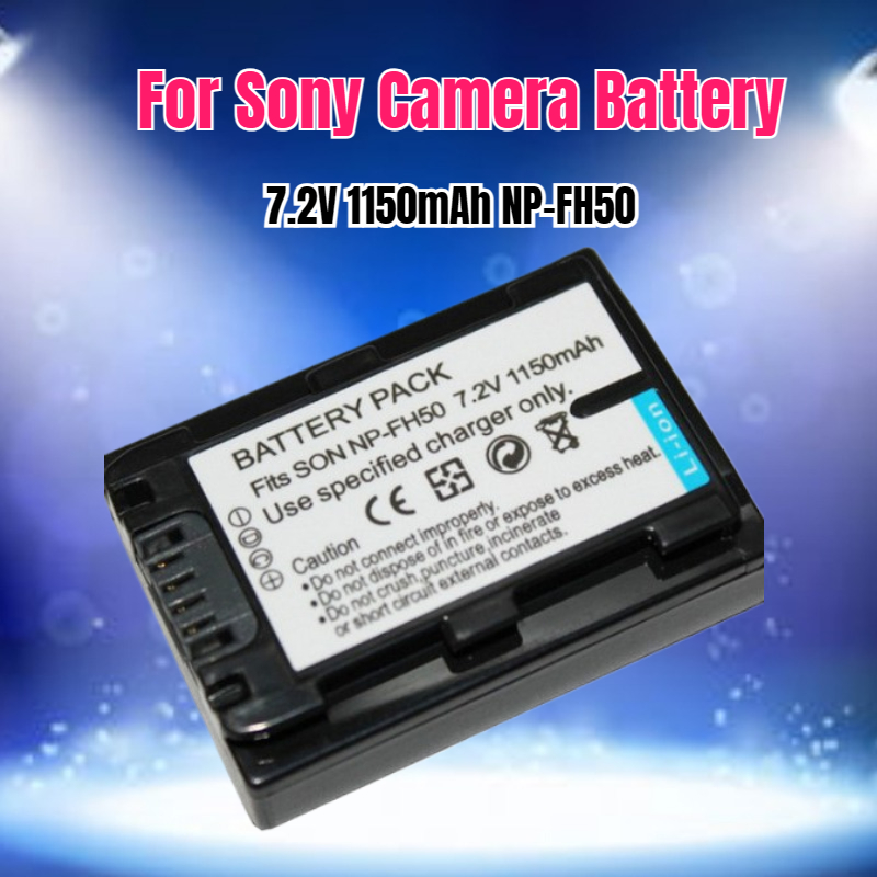 Drone Battery - Baterai Kamera 7.2V 1150mAh NP-FH50 untuk