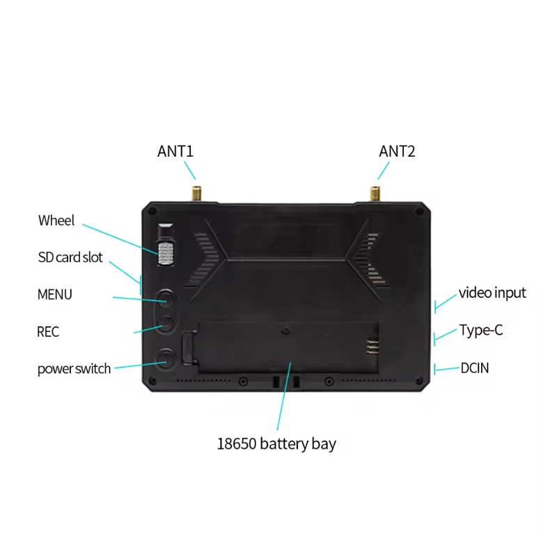 Monitor FPV SKYZONE M5 5 Inci  - Drone Compass ulasan dan harga