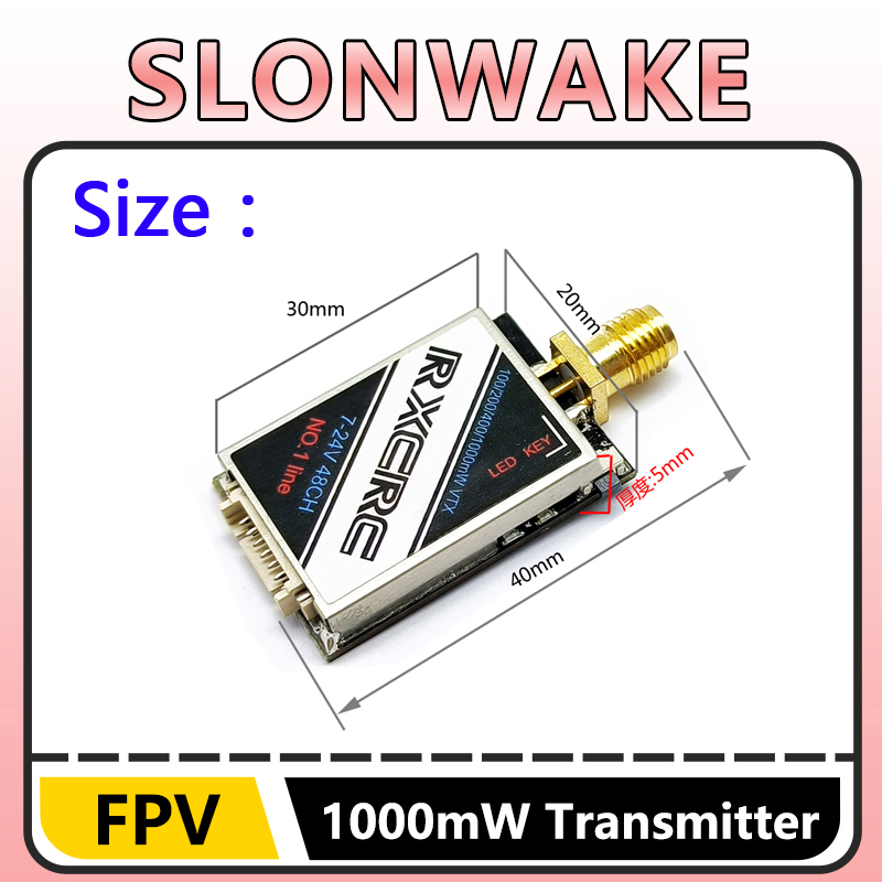 SLONWAKE 5.8G 48CH 1W VTX 100/ - Drone Frame ulasan dan harga